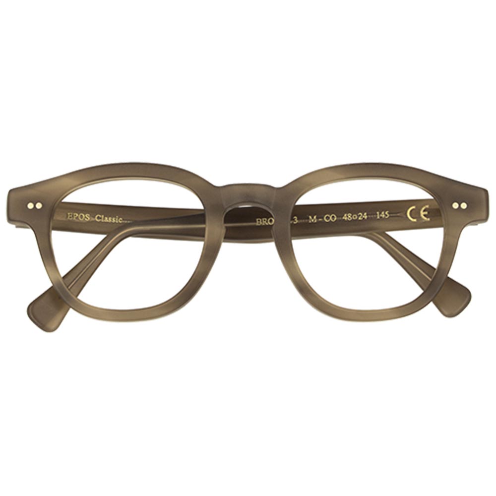 occhiali da vista epos bronte 3 colore marrone chiaro opaco