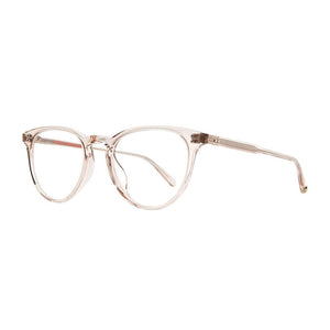 occhiali da vista beige trasparenti da donna del macrhio californiano garett leight