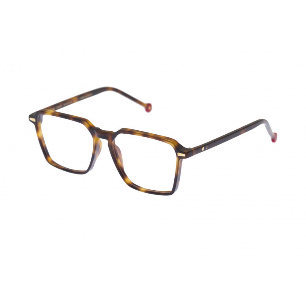 Tortoise square eyeglasses in thin plastic from the brand kyme model Adone