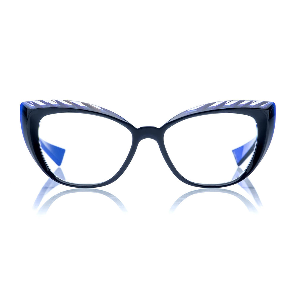 cat eyewear blu hand made in Italy by piero massaro model pm 702 limited edition